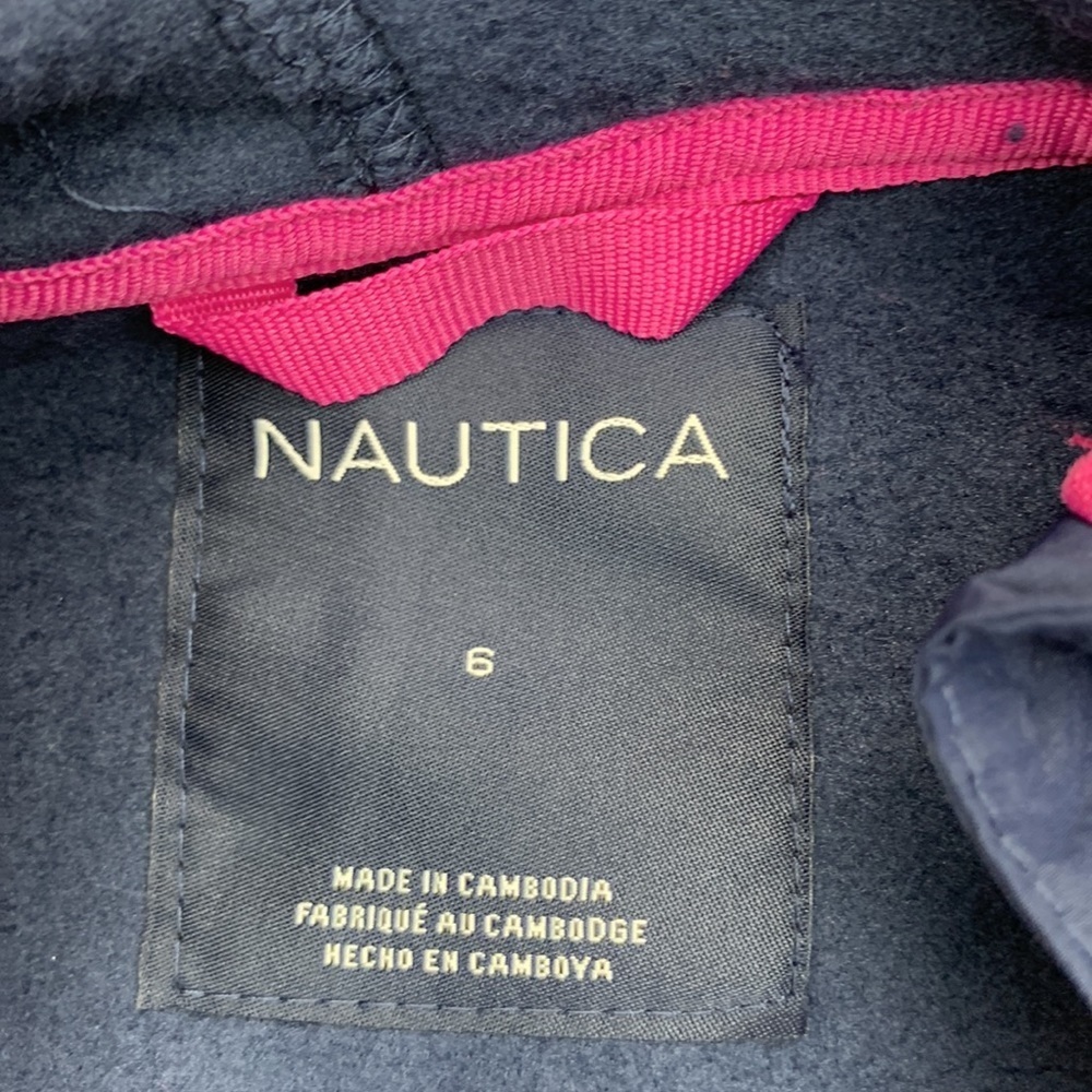 Nautica Little Girls Zip-up Polar Fleece Hoodie 6 REG - Picture 6 of 10